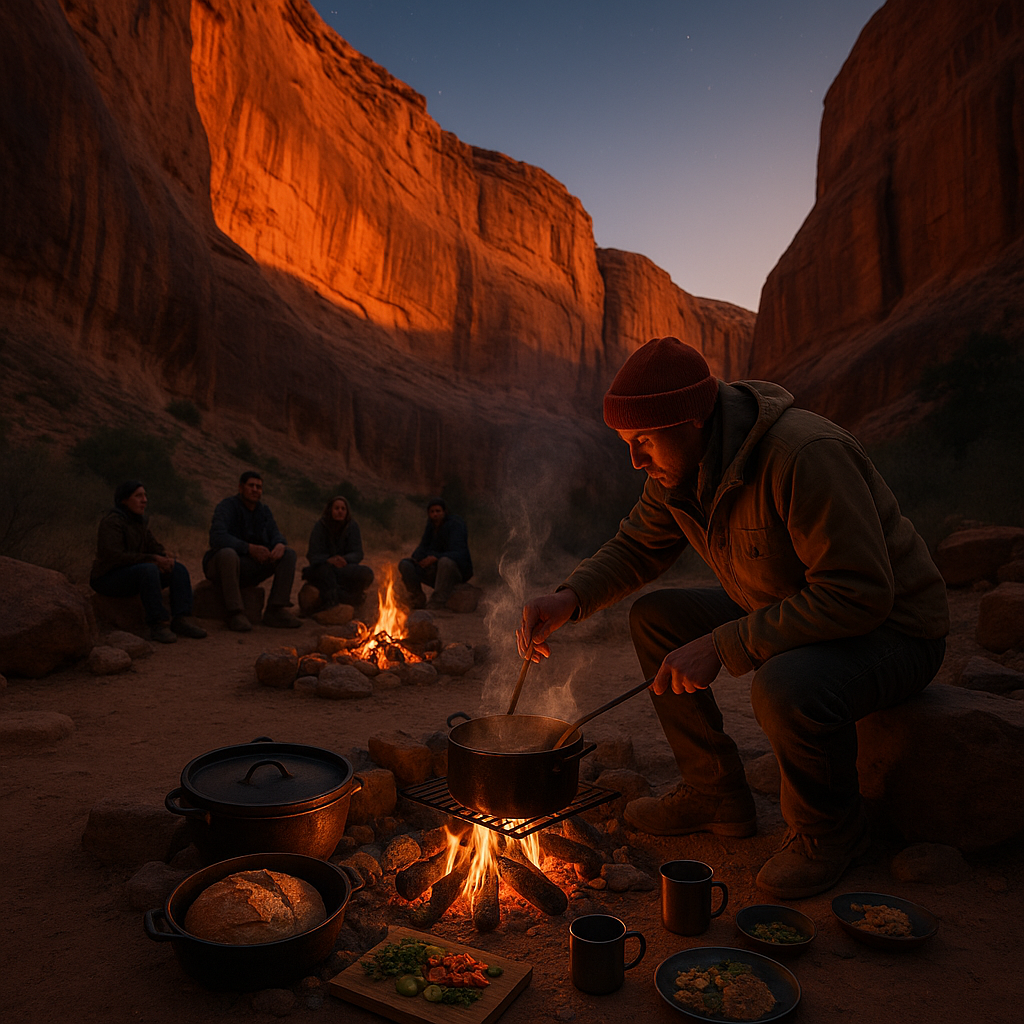 Flame Memory Trace: Savoring Canyon Echoes in Wildfire Cooking