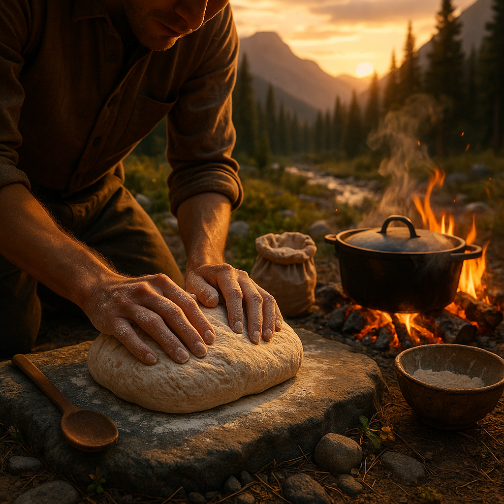 Story-Based Cooking: Baking Weathered Bread in the Wild