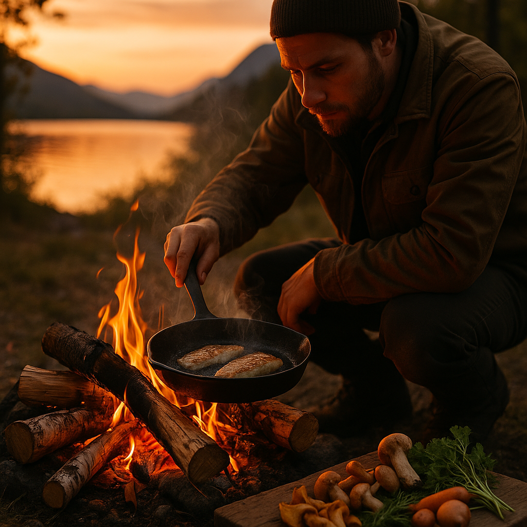 Acoustic Fire Pairing: Cooking with Found Firewood in Nature