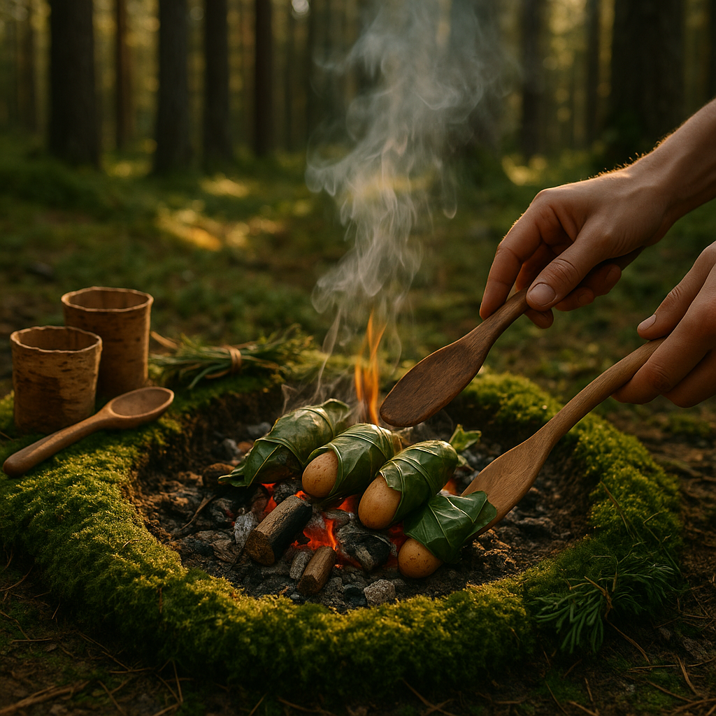 Cooking Over a Moss Floor Fire: Wilderness Flavor & Wonder